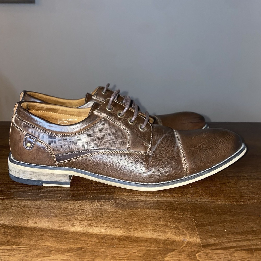 Ferro Aldo Damian Mens Dress Shoes Brown Leather Size 9